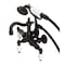 Kingston Brass CA1011T5 3-3/8" Tub Wall Mount Clawfoot Tub Faucet with Hand Shower, Oil Rubbed Bronze CA1011T5 - alternate 1